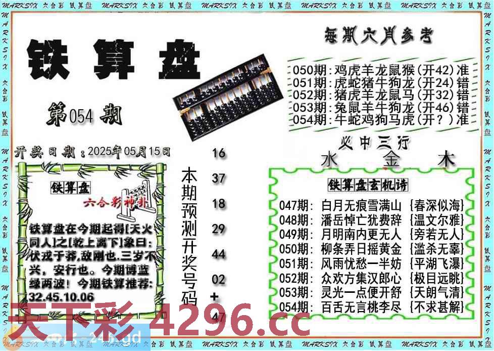 ：铁算盘玄机图